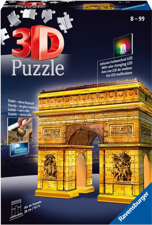 Actual product image Ravensburger Arc de Triomphe Night Edition (216 pieces)