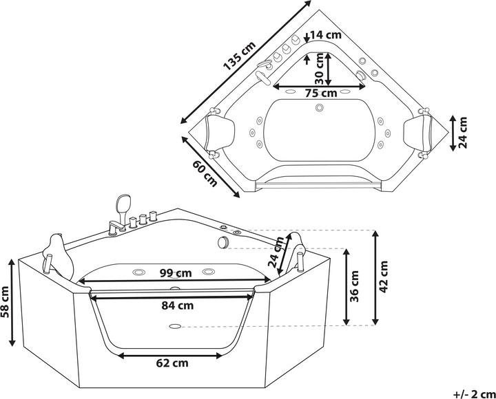 Immagine prodotto Beliani Cantalla (160 l, 135 cm)