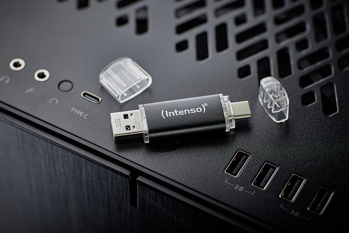 Actual product image Intenso Twin Line (128 GB, USB-A, USB-C, USB 3.2)