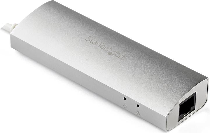 Image du produit StarTech Hub mobile USB 3.0 à 3 ports avec Gigabit Ethernet - Hub USB en aluminium avec adaptateur Gigabit (USB-A, 4 Ports)