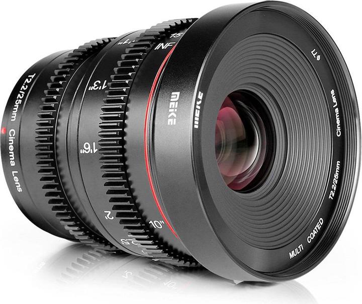 Actual product image Meike 25mm T2.2-22 Sony E-Mount Cine Lens (Sony E, APS-C / DX)