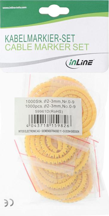 Produktbild InLine Kabelmarkierer 2,0-3,0mm