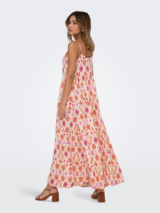 Image du produit Only Normal geschnitten Kleiner Stehkragen mit Knopfleiste Verstellbare Träger Langes Kleid Kleid (M)