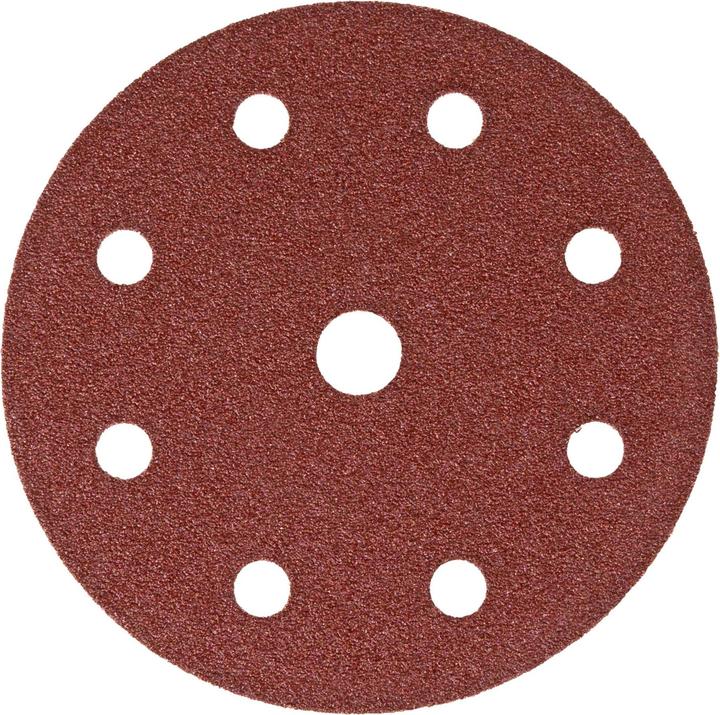 Image du produit Stier Disques abrasifs pour le bois D125 / P80 / 8 trous (P80)