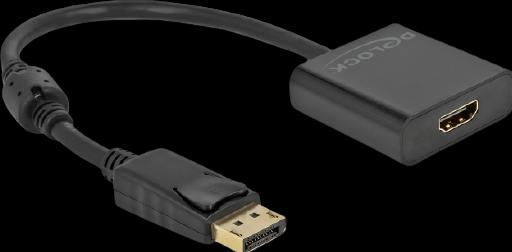 Immagine prodotto Delock Adattatore DisplayPort 1.2 maschio a HDMI femmina 4K attivo nero (HDMI, 20 cm)