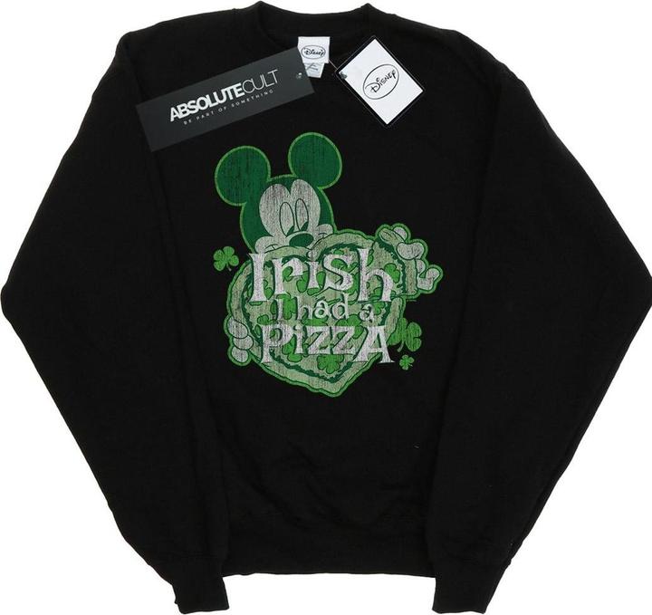 Produktbild Disney Mickey Mouse Shamrock Pizza Sweatshirt Mädchen (152, 158)