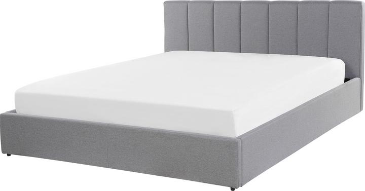 Immagine prodotto Beliani Letto imbottito grigio chiaro con rete pieghevole 160 x 200 cm DREUX (160 x 200 cm)