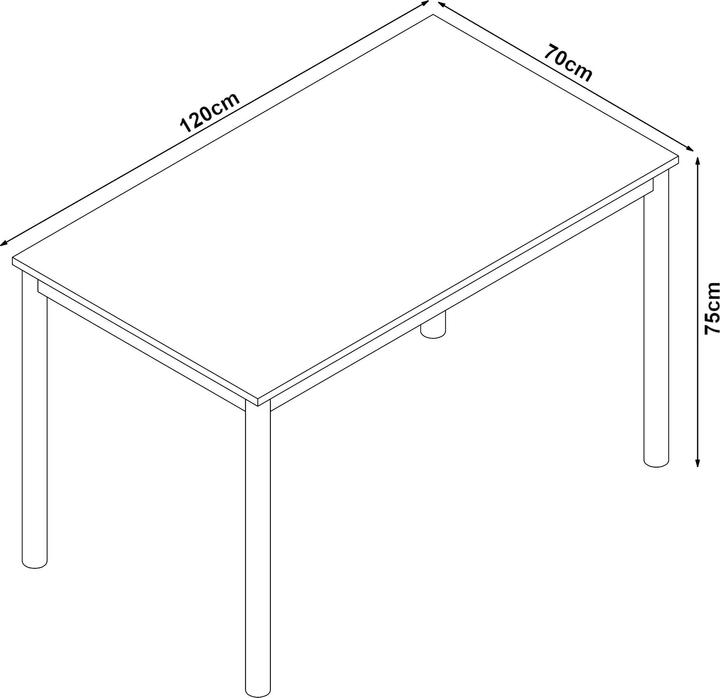 Produktbild En.Casa Lindesberg (120 x 70 x 75 cm)
