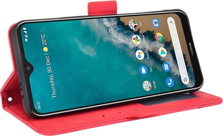 Image du produit Cover-Discount Nokia G50 - étui avec de nombreuses poches pour cartes rouges (Motorola Moto G50)
