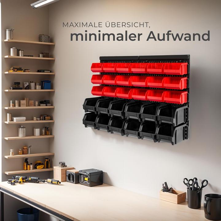 Produktbild tectake Kleinteilemagazin mit 30 Einschüben