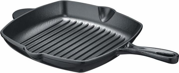 Produktbild Berndes Grillpfanne B.IRON Gusseisen eckig 27 x 27 cm mit Gegengriff INDUKTION (Grillpfanne, Gusseisen)
