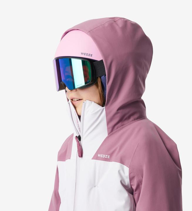 Actual product image Wedze Children's ski jacket padded warm waterproof - Piste 500 pink (146)