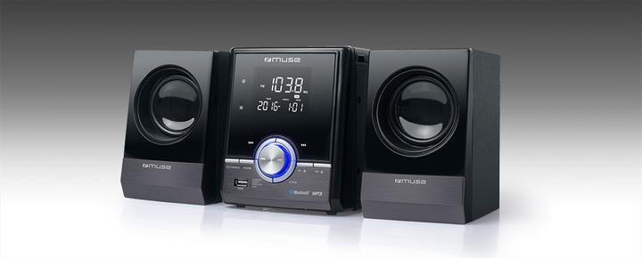 Produktbild Muse M-38 BT - Mini hifi-systeem met CD,USB & bluetooth - zwart (Bluetooth, CD Player, 1x 10 W)
