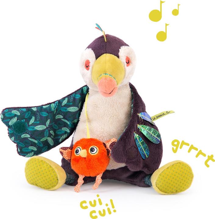 Actual product image Moulin Roty Dans la jungle, music doll toucan Pakou