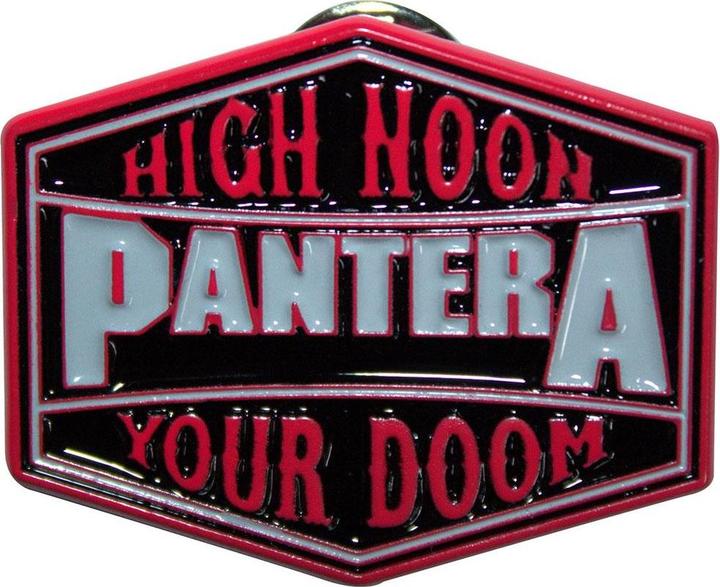 Actual product image Pantera High Noon Your Doom Pin Badge