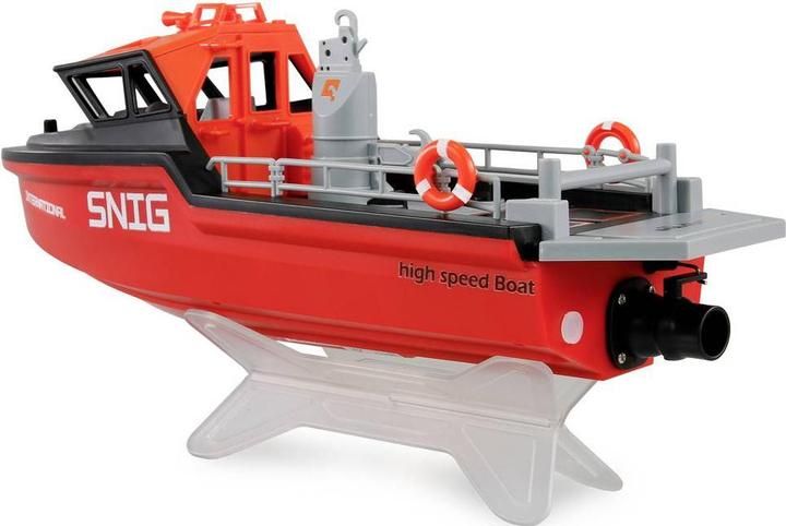 Actual product image Amewi Rettungsboot brushless Jetantrieb 320mm RTR schwarz/rot