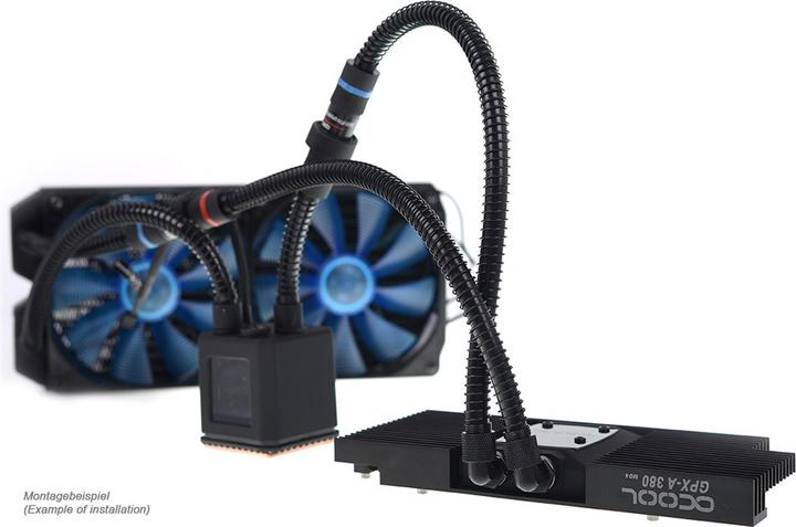 Produktbild Alphacool Eisbaer GPX Extension Set 90° (Schlauch und Anschlüsse) (0.32 m, Kunststoff)