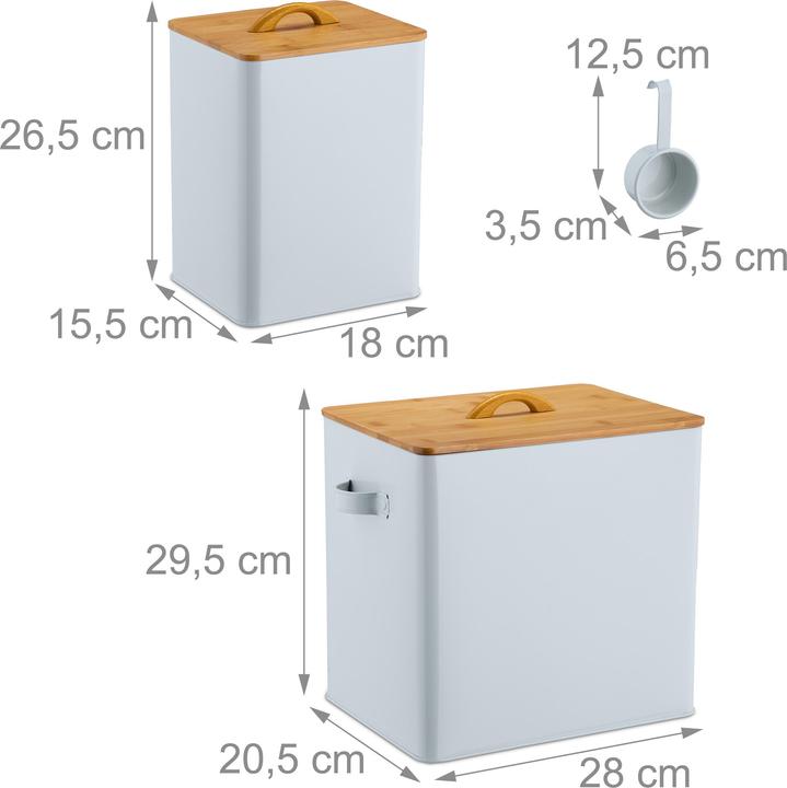 Actual product image Relaxdays 2x food storage box