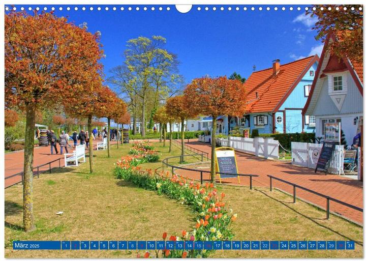 Actual product image Boltenhagen - Sonne, Sand und Ferien an der Ostsee (Wandkalender 2025 DIN A3 quer), Monatsk (A3, German)