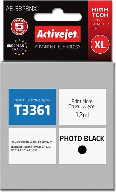 Produktbild Activejet AE-33PBNX Druckerpatrone (e) Kompatibel Hohe (XL-) Ausbeute Foto (PBK)