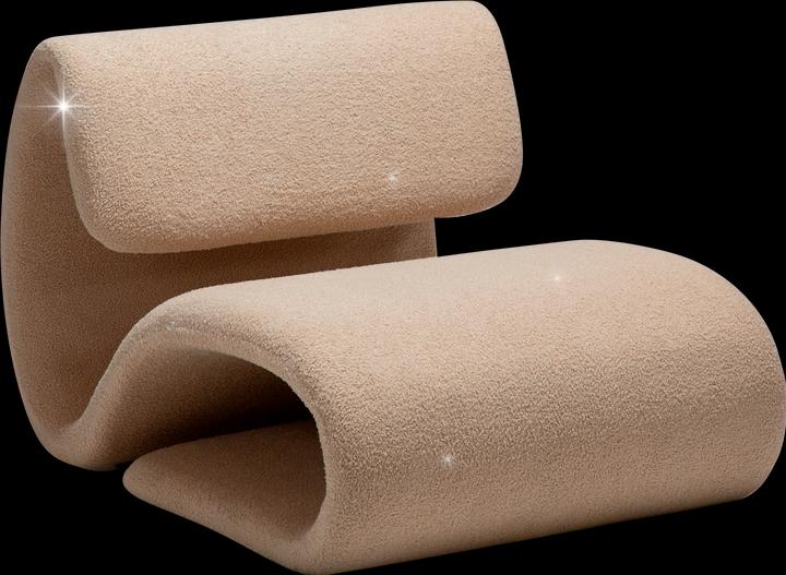 Actual product image Dan Form DUBNA lounge chair