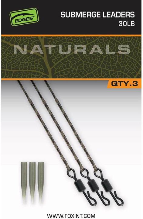 Actual product image Fox Submerged Leaders 30lb (x3)