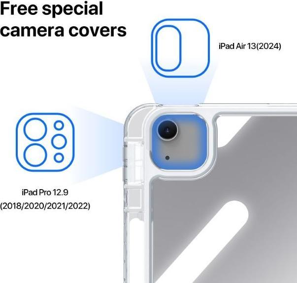 Produktbild Dux Ducis Unid Case (iPad Pro 12.9 2020 (4. Gen), iPad Pro 12.9 2022 (6. Gen), iPad Pro 12.9 2021 (5. Gen), iPad Air 13 2024 (M2), iPad Pro 12.9 2018 (3. Gen))