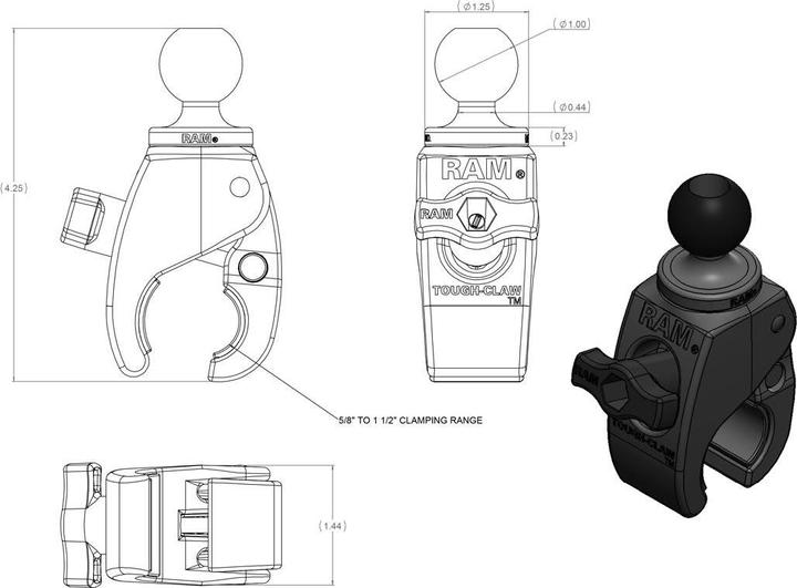 Produktbild Rammount Tough-Claw