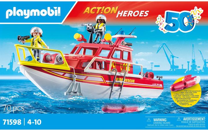 Produktbild Playmobil Feuerlöschboot (71598, Playmobil City Action)
