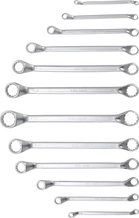 Actual product image BGS Double Ring Spanner Set deep offset ends 6 - 32 mm 12 pcs. (22 mm, 8 mm, 27 mm, 30 mm, 18 mm, 25 mm, 31 mm, 15 mm, 20 mm, 19 mm, 17 mm, 23 mm, 11 mm, 26 mm, 13 mm, 9 mm, 29 mm, 21 mm, 28 mm, 24 mm, 12 mm, 7 mm, 16 mm, 6 mm, 32 mm, 10 mm, 14 mm)