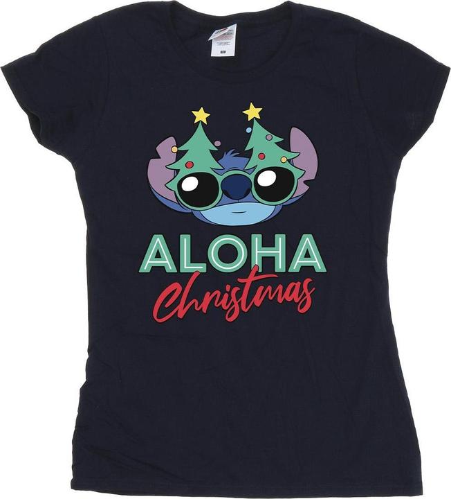 Produktbild Disney Lilo And Stitch Christmas Tree Shades TShirt (M)