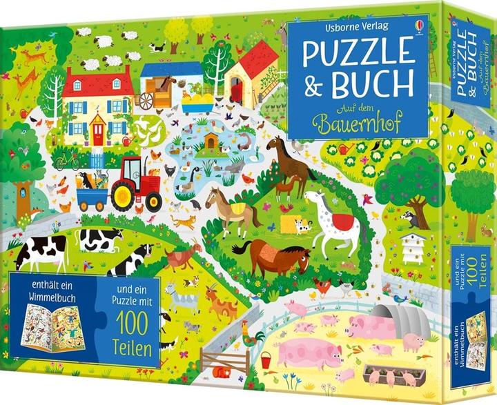 Produktbild Usborne Verlag - Puzzle & Buch: Auf dem Bauernhof (Deutsch)