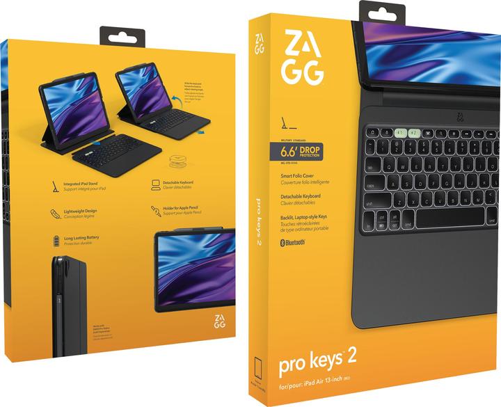 Produktbild Zagg Pro Keys 2 (CH, iPad Air 13 2024 (M2), iPad Air 13 2025)