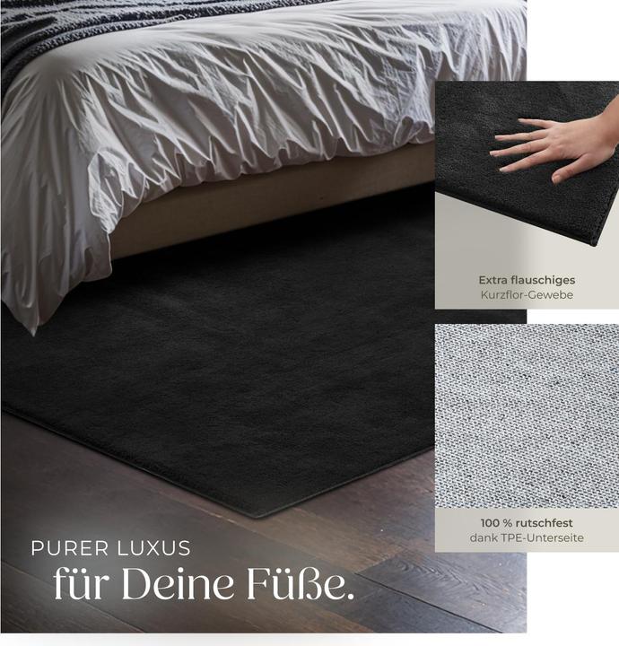 Produktbild tectake Kurzflorteppich Soft Zone (120 x 170 cm)