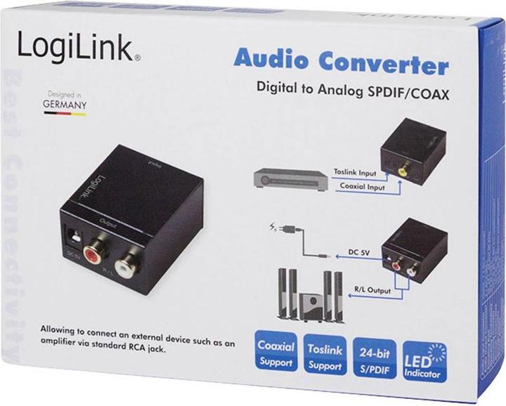 Immagine prodotto LogiLink Convertitore audio (Digitale -> Analogico)