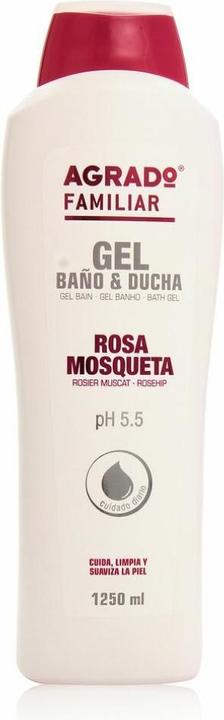 Actual product image Agrado Familiar Shower and Bath Gel Rosehip 1250ml (1250 ml)