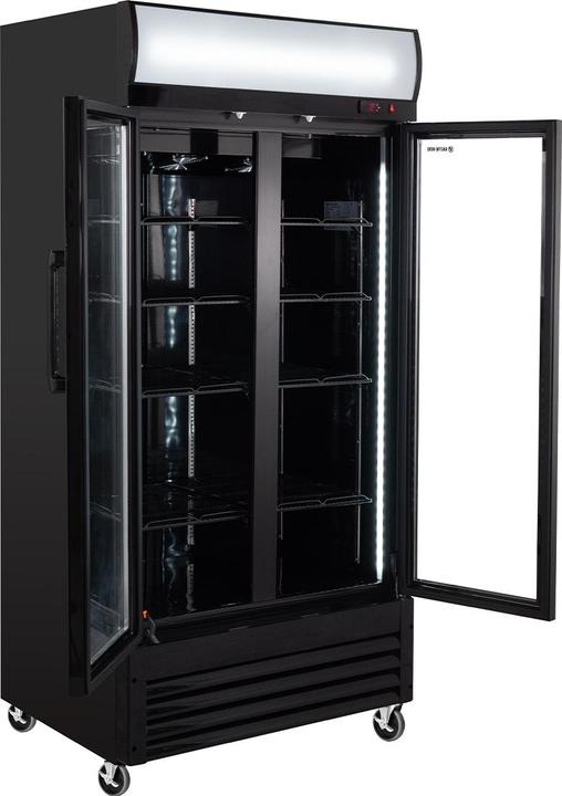 Produktbild Gastro Hero Getränkekühlschrank ECO miteuchtaufsatz und Klapptüren (630 l)