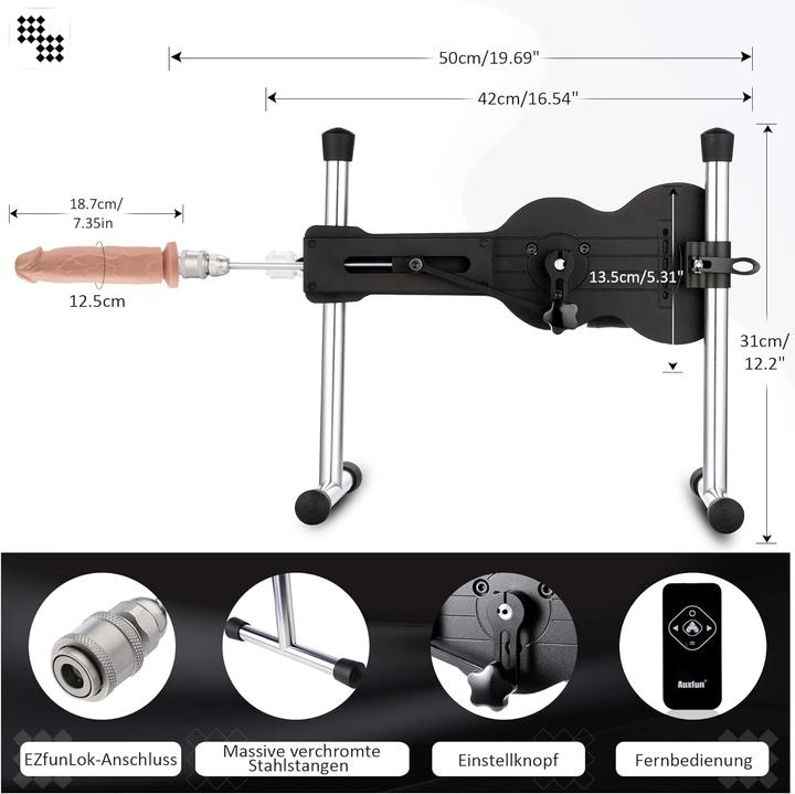 Actual product image Auxfun B-3XLR Sex Machine for Men