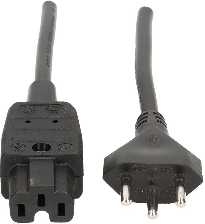 Produktbild Max Hauri TD-Apparatekabel H05VV-F3G1.0 Typ 12 / C15A (5 m)