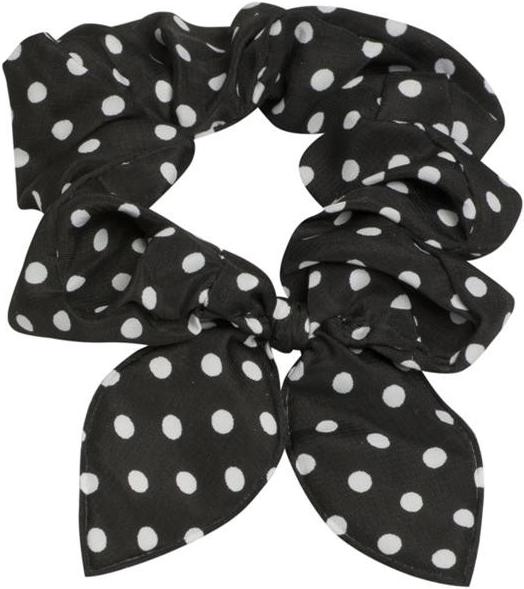 Actual product image Hair tie polka dots black / white (Hair tie)