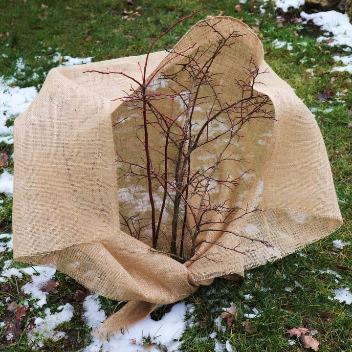 Image du produit Aquagart 55m x 1m Jutegewebe 305g/m² Jutematte Gartenjute Jute Stoff Sackleinen Juteband