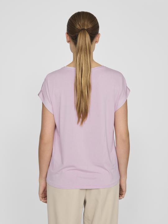 Actual product image Vila Round neckline top with short sleeves (36)