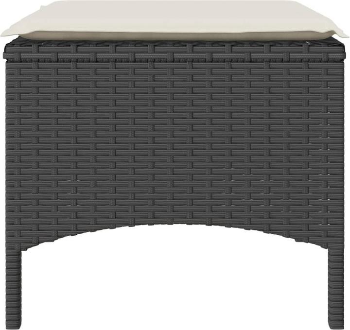Image du produit VidaXL Canapé de jardin 2 places avec table et tabourets