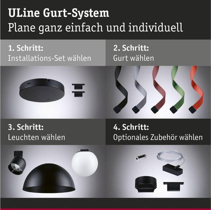 Actual product image Paulmann Gurt-System ULine Pendel Bol (1245 lm)