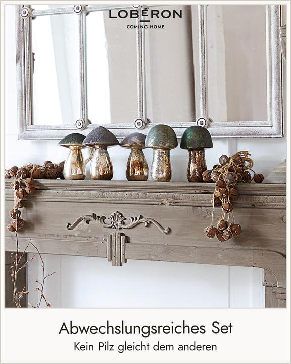 Immagine prodotto Loberon Set di 5 funghi decorativi Grana