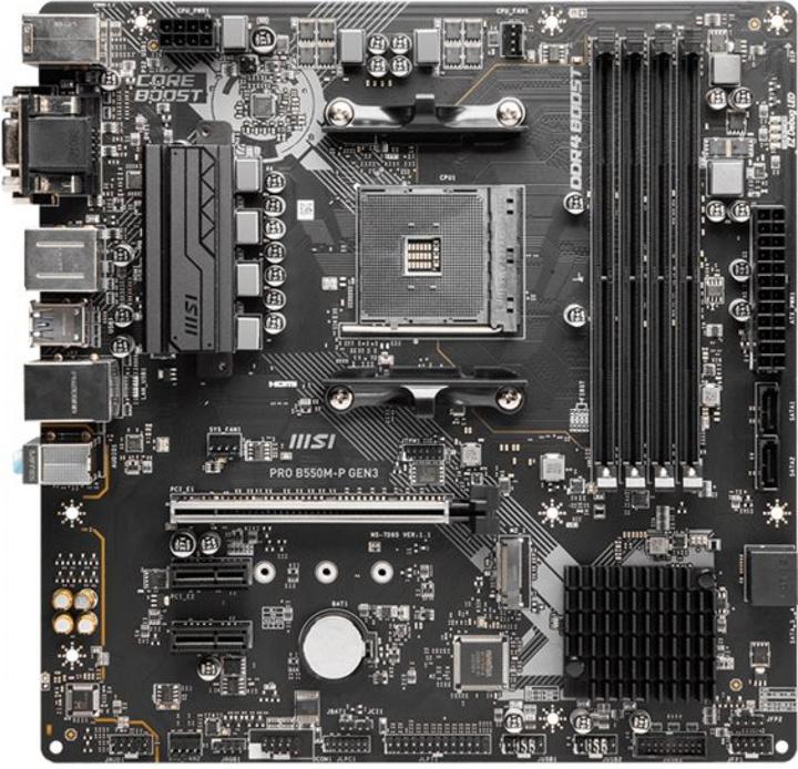 Produktbild MSI Pro B550M-P GEN3 (AM4, AMD B550, mATX)