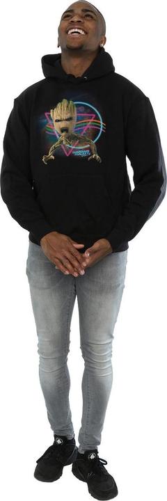 Actual product image Mens Guardians Of The Galaxy Neon Groot Hoodie (XXL)
