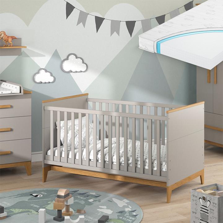 Actual product image VitaliSpa Kinderbett Malia, Cashmere-Eiche, 143.2 x 81 cm, mit Matratze
