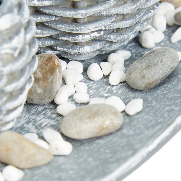 Immagine prodotto Relaxdays Vassoio portacandele grigio