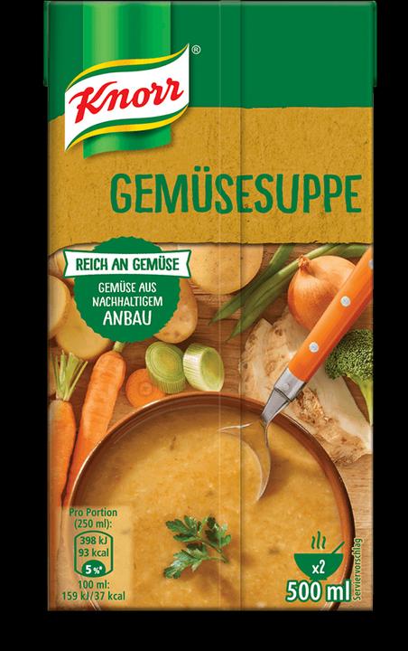 Actual product image Knorr Vegetable soup combi block, soup with broccoli, carrots & leeks, ready meal to heat up (500 ml)
